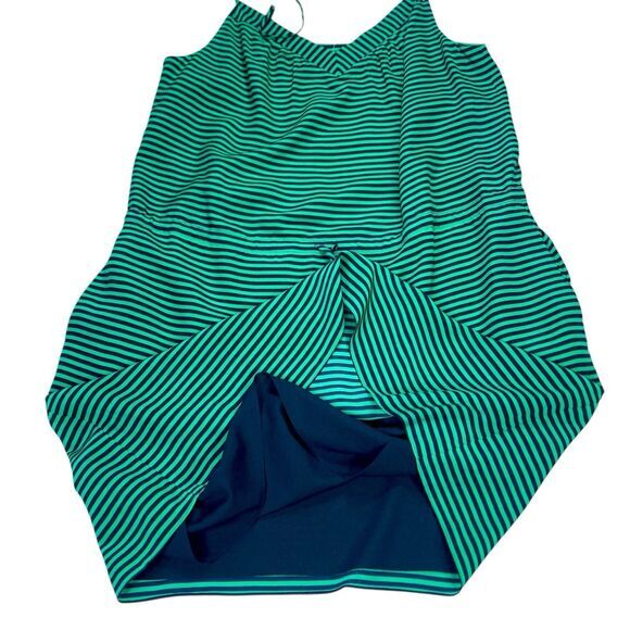 C. Wonder Cami Dress Womens XL Blue Green Silk Nautical Summer Beachy Comfy New - Picture 6 of 16